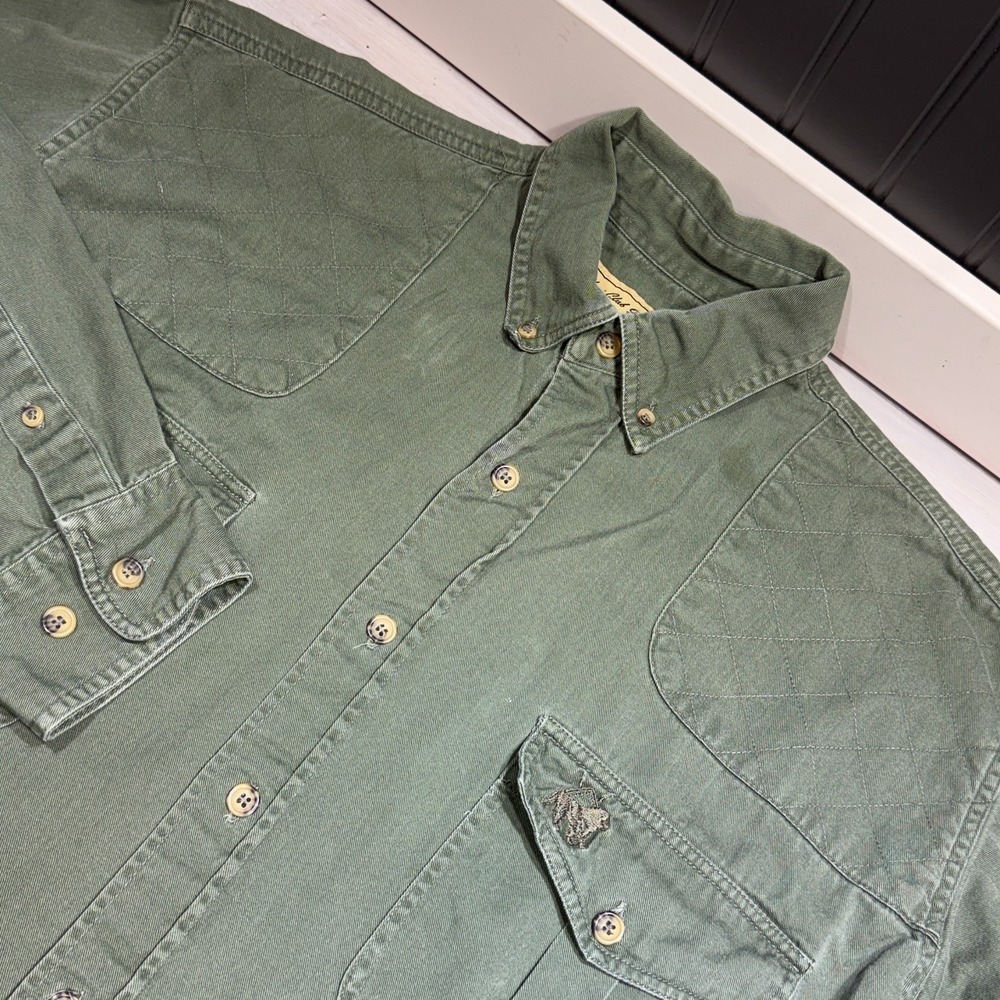 VTG Boyt Safari Club‎ International L/S Button Down Shirt Mens Sz L Recoil Pads